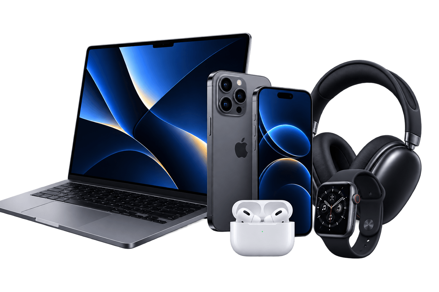 Premium smartphones, laptops, and accessories